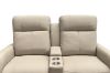 Picture of KELLAN Air Leather Power Reclining Sofa Range (Beige) - 2 Seat with Cup Holders & Storage (2RRC)