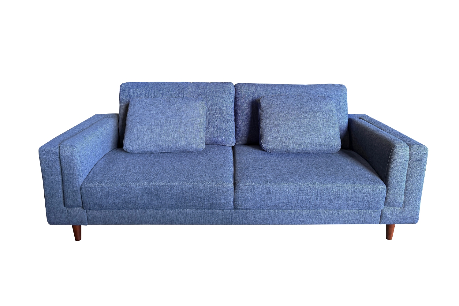 VALAND Linen 3-Seater Sofa (Blue)