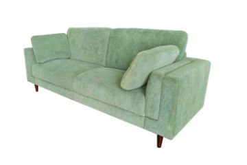 Picture of VALAND Corduroy 3-Seater Sofa (Light Green)