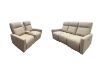 Picture of KELLAN Air Leather Power Reclining Sofa Range (Beige) - 3RR+2RRC Sofa Set