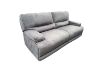 Picture of DAWSON Power Reclining Fabric Sofa Range with Storage Console & Cup Holders (Charcoal Grey)