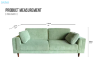 Picture of VALAND Corduroy 3-Seater Sofa (Light Green)