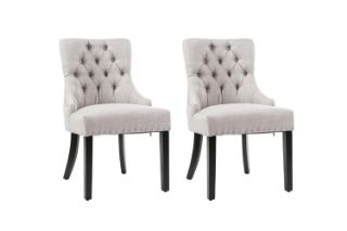 Picture of HALMYN High Back Dining Chair (Light Grey) - 2PC