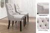 Picture of HALMYN High Back Dining Chair (Light Grey) - 2PC
