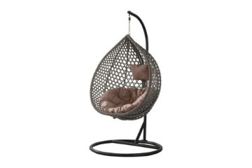 Picture of DAKOTA Rattan Outdoor Hanging Egg Chair (Grey)