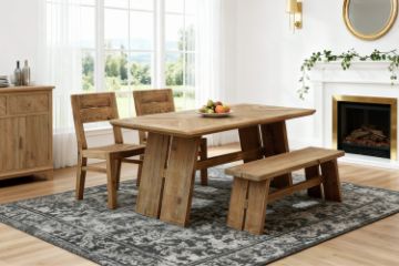 Picture of BLOX 180 4PC Reclaimed Pine Wood Dining Set