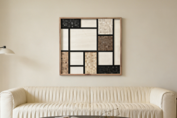 Picture of DD8201 Solid Reclaimed Wood Wall Art (82x82cm)