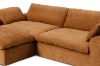 Picture of ELDEL Chenille Fabric Compressed Sofa with Ottoman (Brown)