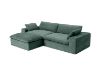 Picture of ELDEL Chenille Fabric Compressed Sofa with Ottoman (Green) 