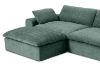 Picture of ELDEL Chenille Fabric Compressed Sofa with Ottoman (Green) 