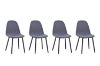 Picture of EMBER Dining Chair with Black Metal Legs - Each