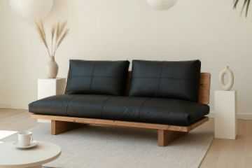 Picture of TIMBERA 3/1 Seater 100% Genuine Leather Reclaimed Pine Wood Sofa Range