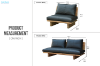 Picture of TIMBERA 100% Genuine Leather Reclaimed Pine Wood Sofa Range - 3+1+1 Sofa Set