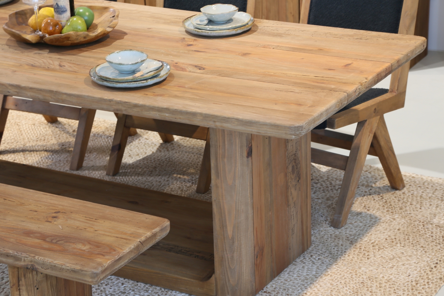 LUMBER 240 Reclaimed Pine Wood Dining Table