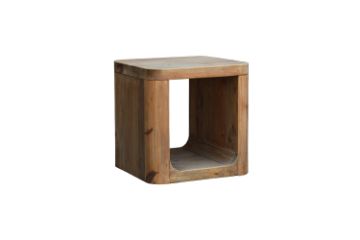 Picture of LUMBER Reclaimed Pine Wood Side Table
