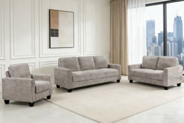 Picture of  ANTONIA Fabric Sofa Range (Grey) - 1 Seater