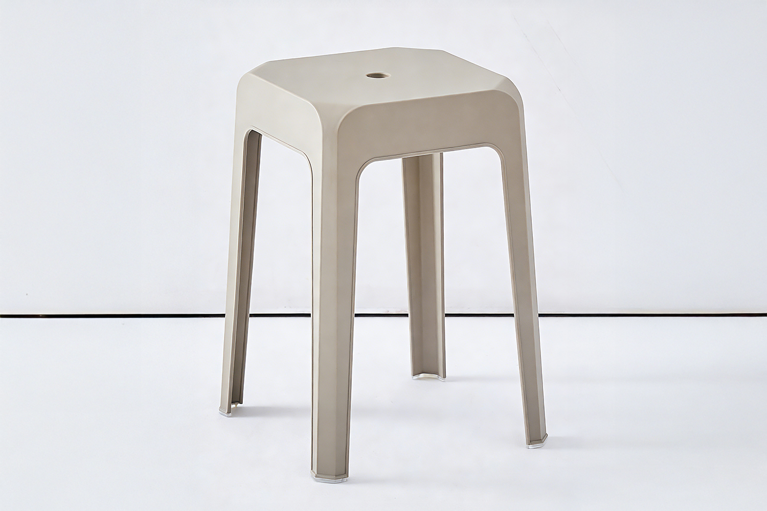 BRYN Stackable Bar Stool (Light Brown)