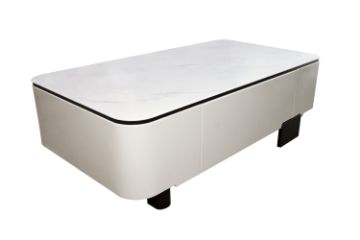 Picture of ARIANNA 130 Engineered Stone Top Coffee Table with 2-Drawer