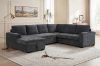 Picture of HENRIK U-Shape Tufted Sectional Sofa/Pull-Out Sofa Bed with Storage