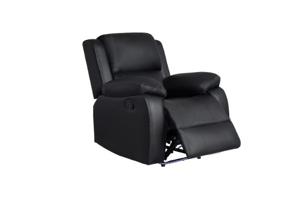 Picture of  MARVIN Air Leather Manual Reclining Sofa Range (Black) - 1 Seat Recliner Chair (1R)