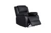 Picture of MARVIN Air Leather Manual Reclining Sofa Range (Black) - 3 Seat with Drop Down Cup Holders & Wireless Charger (3RRC)