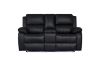 Picture of MARVIN Air Leather Manual Reclining Sofa Range (Black) - 3RRC+2RRC+1R Sofa Set