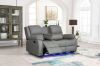 Picture of MARVIN Air Leather Manual Reclining Sofa Range (Grey) - 1 Seat Recliner Chair (1R)