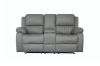 Picture of MARVIN Air Leather Manual Reclining Sofa Range (Grey) - 1 Seat Recliner Chair (1R)