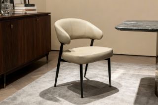 Picture of LORENZA Air Leather  Dining Chair (Light Brown) - Each
