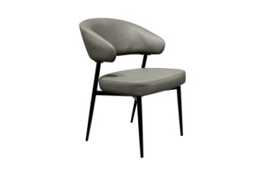 Picture of LORENZA Air Leather  Dining Chair (Light Grey) - Each