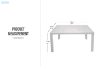 Picture of LUCERNE 120 Rectangular Dining Table- Water and UV Resistant