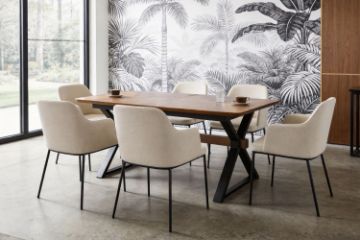 Picture of CAPITOL Walnut Veneer 180-300 Adjustable & Extendable Dining Table