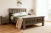 Picture of WESTMINSTER Solid Oak Bed Frame in Queen/King Size (Walnut)