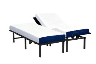 Picture of MOTIONFLEXI Electric Adjustable Bed Base with Memory Foam Mattress Set - Split King Size