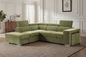 Picture of GOODEN Sectional Sofa/Sofa Bed With Storage Ottoman
