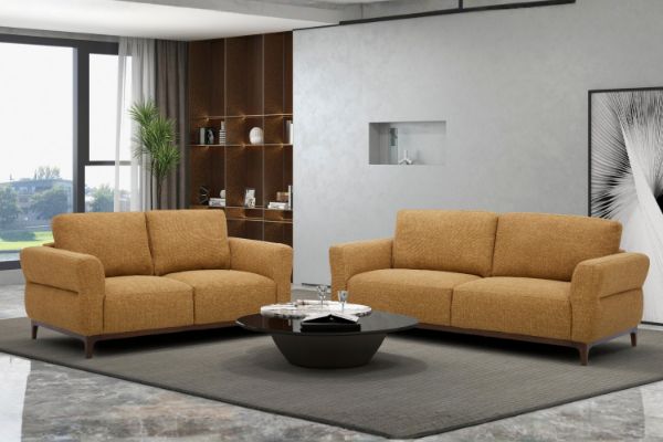 Picture of SPHERE 3/2 Seater Fabric Sofa Range (Brown) - 3+2 Sofa Set