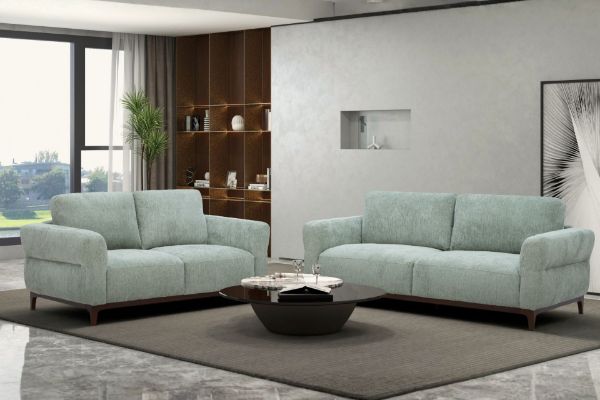 Picture of SPHERE 3/2 Seater Fabric Sofa Range (Light Green) - 3+2 Sofa Set