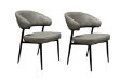 Picture of LORENZA Air Leather Dining Chair (Light Grey) - 2 Chairs in 1 Carton