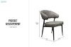 Picture of LORENZA Air Leather Dining Chair (Light Grey) - 2 Chairs in 1 Carton
