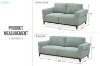 Picture of SPHERE 3/2 Seater Fabric Sofa Range (Light Green) 