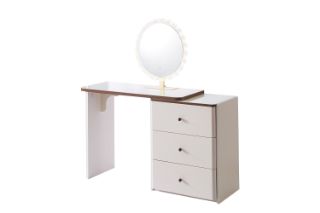 Picture of ELYSIA 3-Drawer Extension Dressing Table with LED Mirror