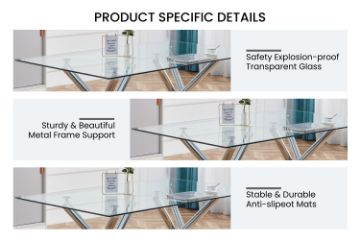 Picture of LUMIX 180 Tempered Glass Dining Table