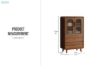 Picture of WALDEN 2-Door 2-Drawer Display Cabinet (70x122cm)