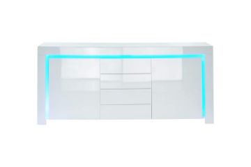Picture of GRAINY 170 2-Door 3-Drawer High Gloss Buffet with LED Lights