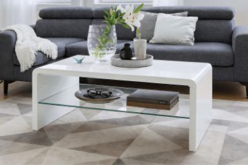 Picture of FENNY 105 High Gloss Coffee Table with Shelf