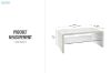 Picture of FENNY 105 High Gloss Coffee Table with Shelf