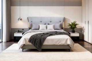 Picture of KIANA Air Leather Bed Frame with Integrated Touch LED Light - King Size