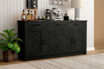 Picture of MORTI 165 4-Door Buffet (Black)
