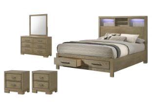 Picture of KENORA Bedroom Combo Set in Queen Size - 5PC
