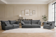 Picture of CAVINAS 3.5/2.5/1.5 Seater Fabric Sofa Range with Removable and Washable Covers (Dark Grey)